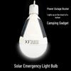 LED Solar Emergency Outdoor Light Bulb for Night Markets & Street Stalls—Low-Carbon Charging Lamp