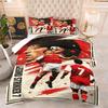 Retro Legend No.7 Striker Digital Print Comforter Set Microfiber Bedding Set with Pillowcase For Teen Adult Bedroom Dorm Decor