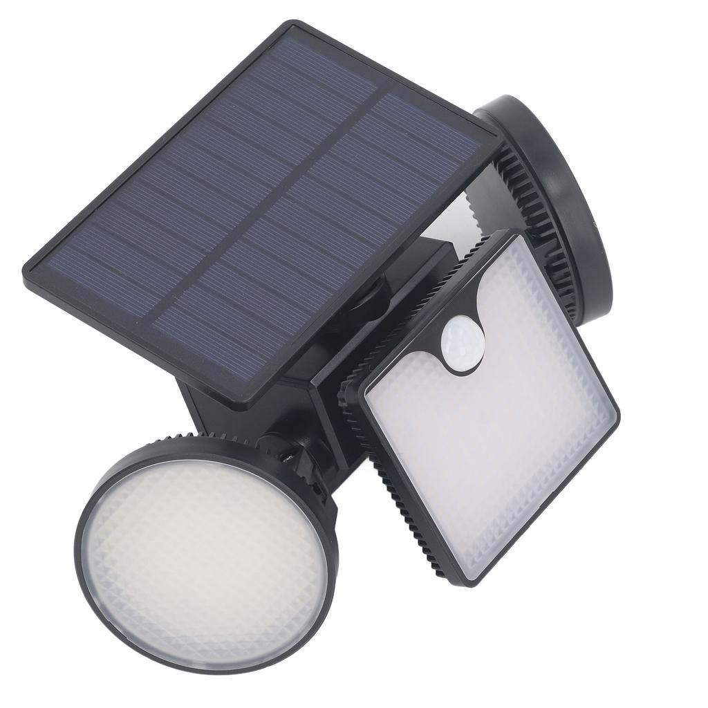 Solar Bewegungsmelderleuchte 3 Köpfe IP65 Wasserdicht Hohe Leistung Außen LED Wandleuchte für Garten Veranda Hinterhof