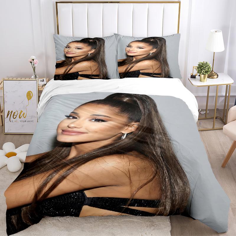 3Pcs Ariana Grande'S High Ponytail Bedding Sets For All Sizes New 3D Printed Bed Cover Comforter Duvet Cover Pillowcase Bedroom Decoration