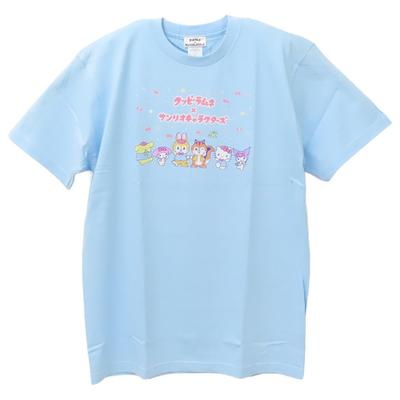 Cuppy Ramune X Sanrio Characters Sanrio X Cuppy Ramune T-shirt Blue L Size