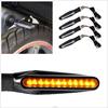 2Pcs/1pc Universal Flowing Motorcycle Motorbike 12 LED Turn Signal Indicator Light Amber