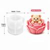 Cute Animal Silicone Candle Molds Fox Cat Bear Pig Dinosaur DIY Candle Molds  Handmade