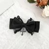 Bow Elegant Hair Clip Large Bowknot Sweet Lace Barrette Hairpin Women Lady