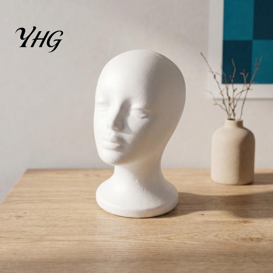 Mannequin Head for Hats Foam Head, Male Female Hat Display Stand, Lightweight Model Wig Storage Hair Styling Tool