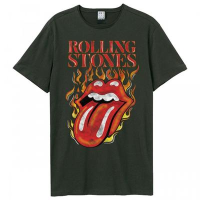 Amplified Unisex Adult Hot Tongue The Rolling Stones T-Shirt