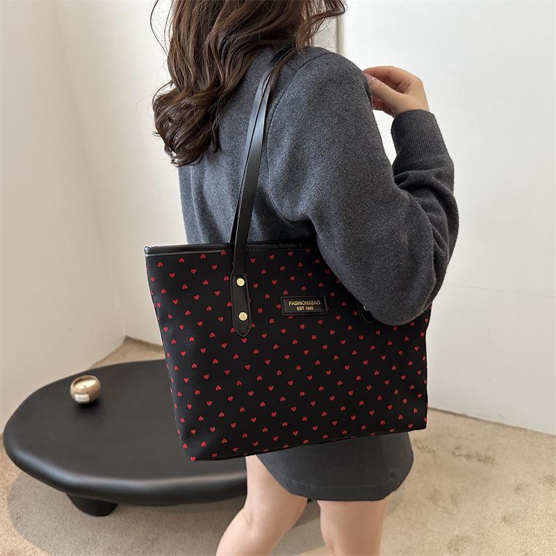 Autumn New Printed Star Fashion Commuting Large Capacity Trendy Casual New One shoulder Tote Bag Women's Bag