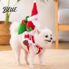 Festive Dog Clothes for Parties Santa Riding Pet Christmas Costume 3D Funny Rider Outfit Small Medium Apparel Dogs & Cats Adjustable Holiday Cosplay