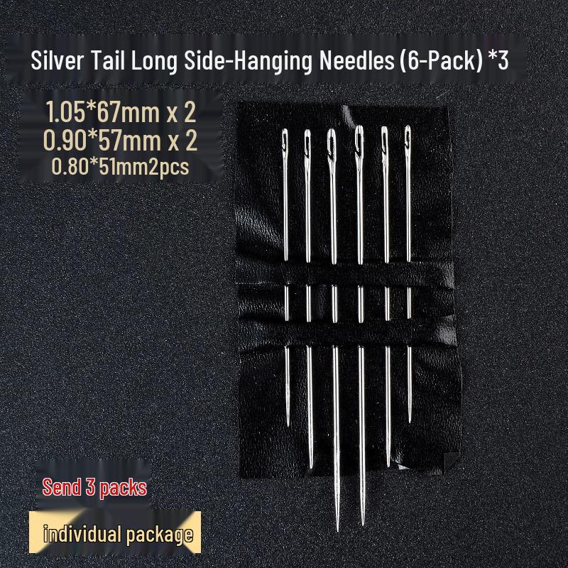 Easy-Thread Sewing Needles for Seniors & Visually Impaired - Ideal for Quilts, Comes with Needle and Thread Box