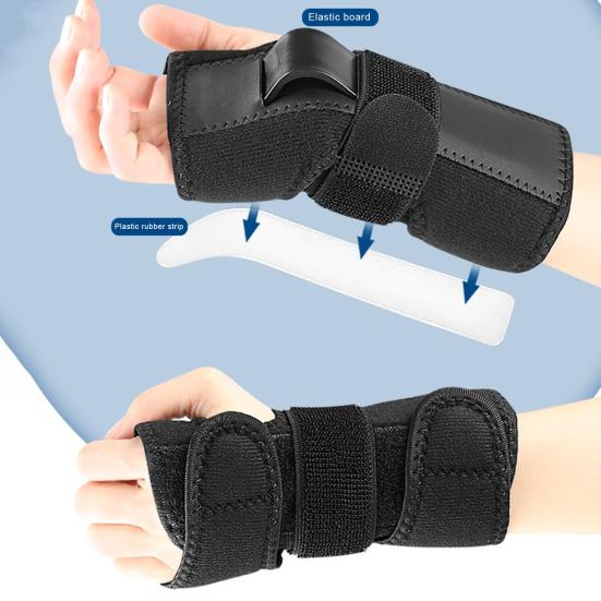 1 Pc Wrist Guard with Splints for Men Women Adjustable Wrist Support Brace for Carpal Tunnel Tendonitis Arthritis