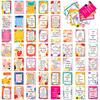 50 English Workplace Motivation Text Cards Self-Discipline Text Inspirational Quotes Positive Energy Postcards Greeting Cards