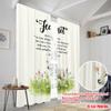 2pcs 2D Flat Printing Drapes Fear Not Lamb God Strength Fabric Without Electricity 0 for Wall Art Party Decoration