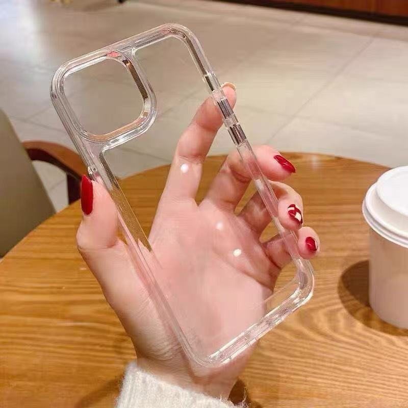 Silicone Transparent Shockproof Phone Case for IPhone 17 Pro Air 16 15 14 13 12 11 Pro Max XS XR 7 8 Plus Clear Protection Cover