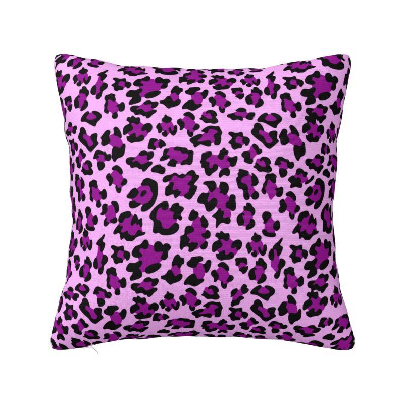 Custom Leopard Print Pillow Case Decoration Luxury Animal Skin Outdoor Cushions Square Pillowcase