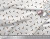 Soimoi Rayon Fabric Dot & Weapon Print Fabric by the Yard 42 Inch Wide