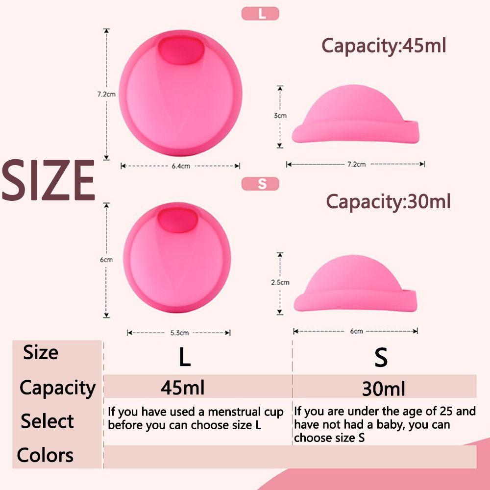 Silicone Silicone Menstrual Cup Soft Menstrual Disc Safety Silicone Monthly Cup Sports