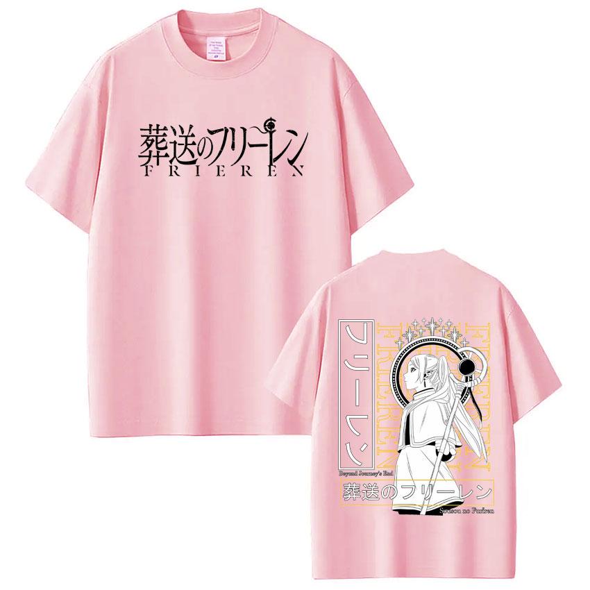 

Аніме Фрірен за межею подорожей Кінець Фрірен Манга Футболка Чоловіки Жінки Одяг Літній Високоякісна Бавовна Футболки З Коротким Рукавом M
