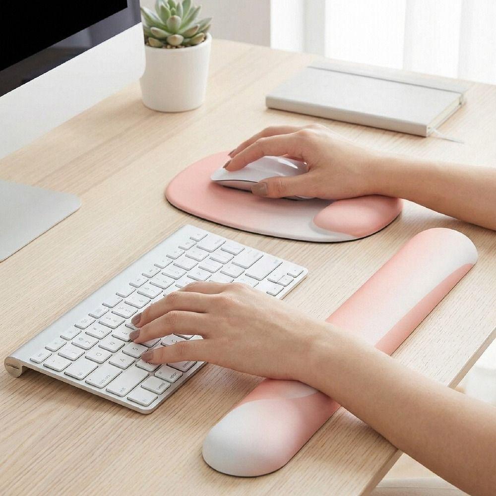Ergonomic Keyboard Hand Cushion Slow Rebound Wrist Rest Pad Mouse Palm Mat  Computer Accessories