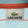 LACOSTE made in Japan Border Pattern Short sleeve Half zip Polo shirt Men's Used