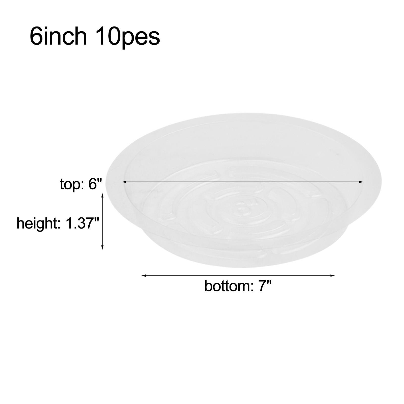 

Коврик под цветочный горшок Блюдце Поддон для капель Круглая подставка под горшок Прозрачный Перекус Высокое качество 6Inch