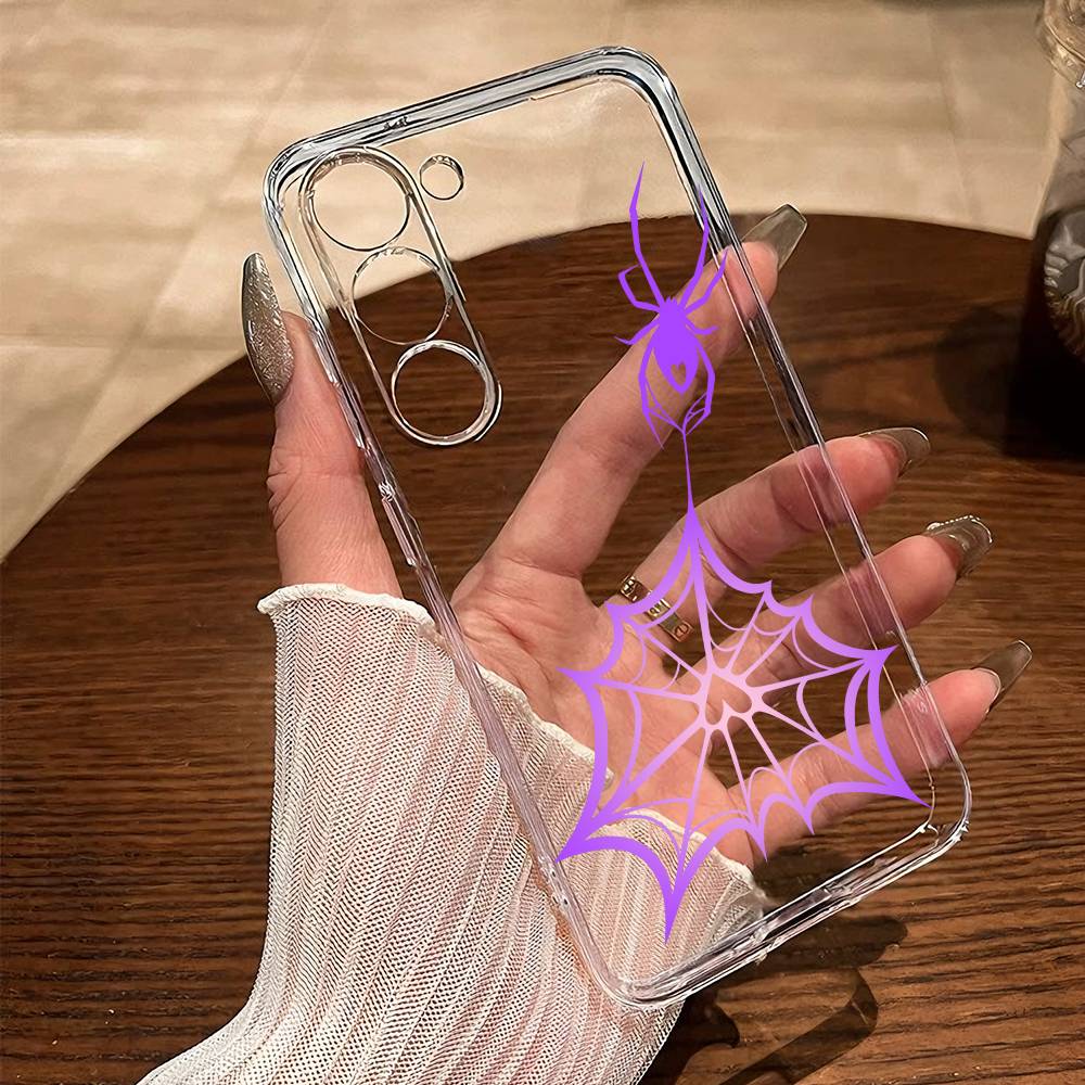 Trend Spider Cool Printing Phone Case For SamsungA10 A12 A31 A40 A70 Transparent Cover Case Samsung a50 30s 50s