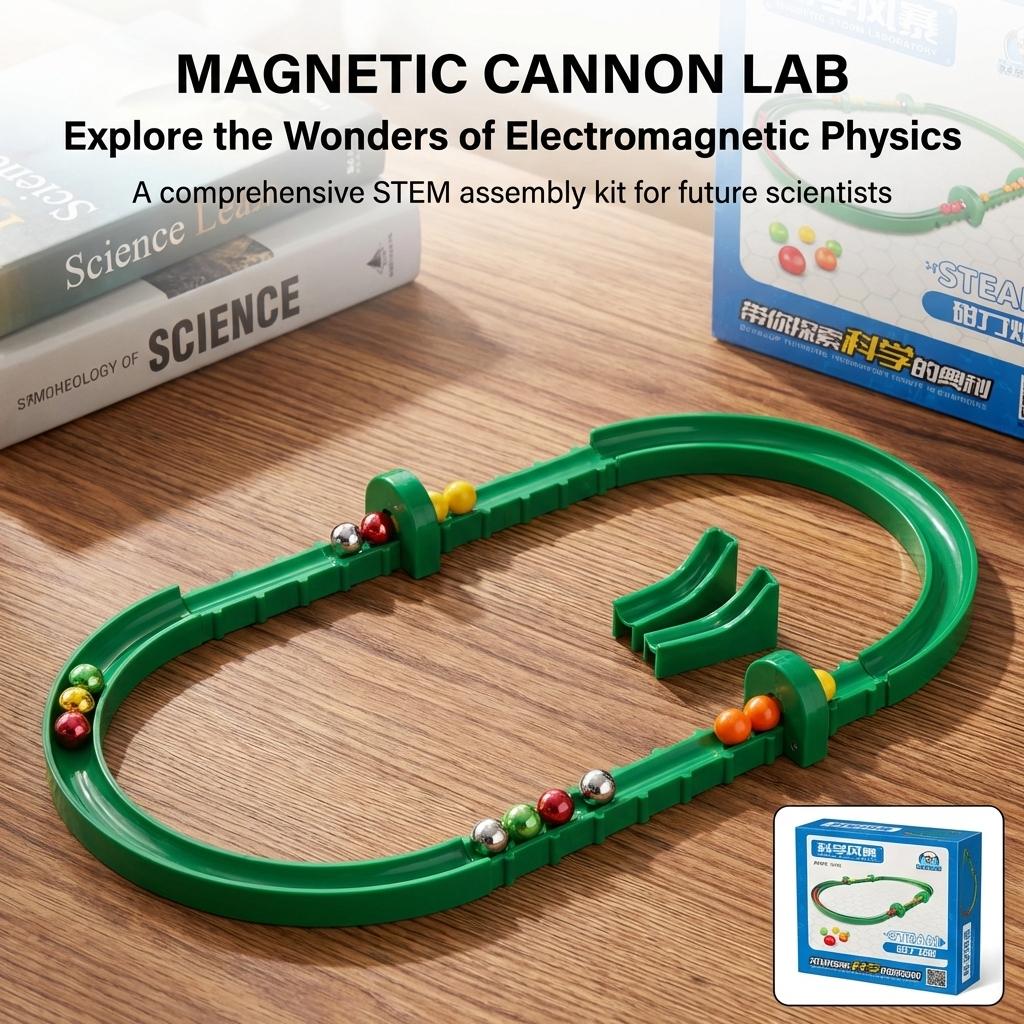 Physics Experiment Learning Kit Diy Magnetic Building Blocks Stem Launcher Toy Educational Gift For  Science Education