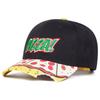 Pizza Embroidered Cotton Baseball Hat With Short Brim For Street Dance Fashion