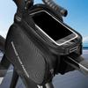 Bicycle Frame Top Tube Bag Waterproof Touchscreen Phone Holder Mountain Bike Bag for Road Mountain City Cycling Electric