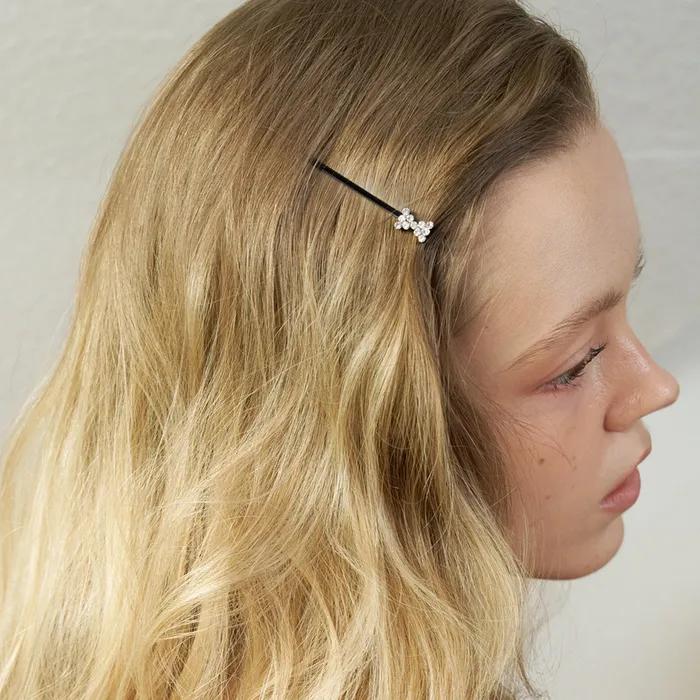 [2SET] Ribbon Cubic Hair Pin (2colors)