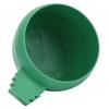 15Pcs Round Shape Bird Food Bowl Thickened Cage Food Container Water Feeding Bowl for Pet