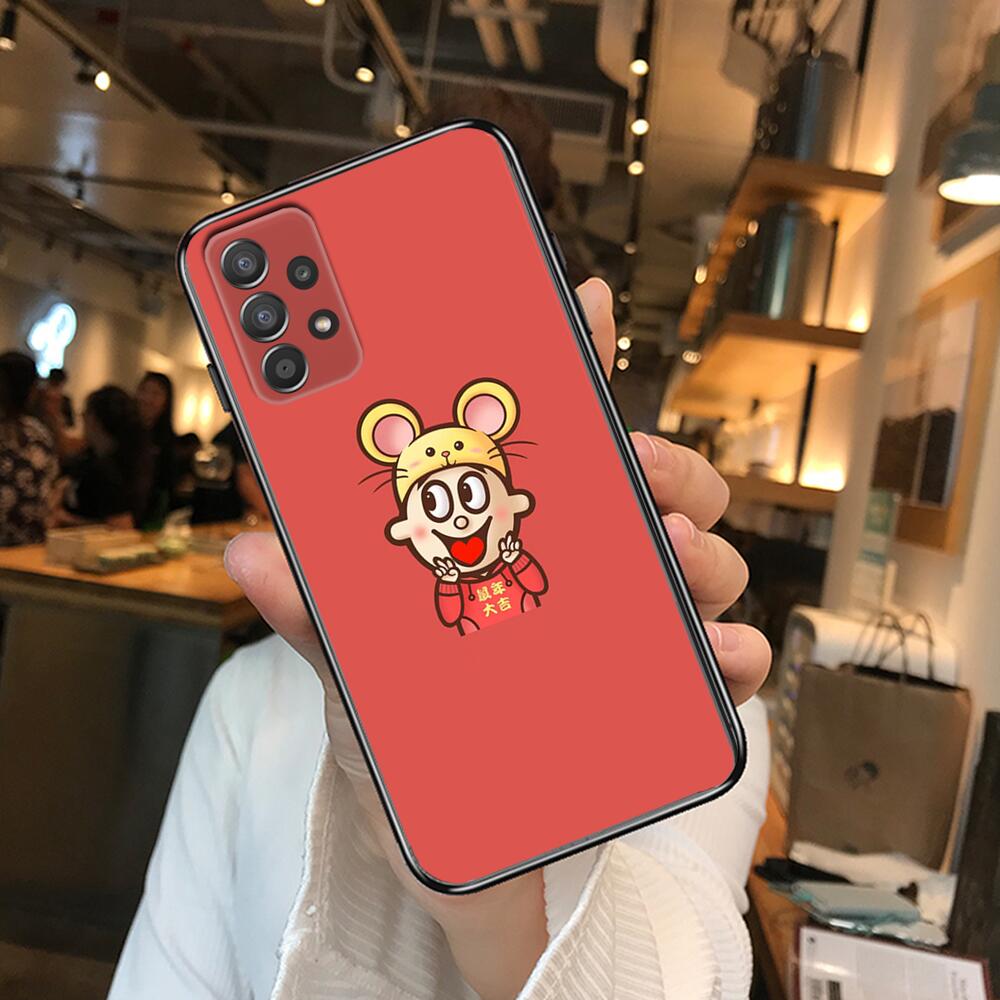 Kleiner Junge Handyhülle Hülle Für Samsung Galaxy A70 A50 A51 A71 A52 A40 A30 A31 A90 A20E 5G a20s Schwarze Hülle Kunst Zelle Abdeckung