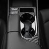 Carbon Fiber Central Console Water Cup Holder Trim Cover For Hyundai Sonata 2026 2026 Car Tuning LHD