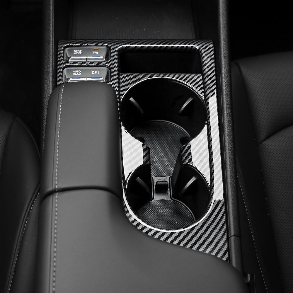 Carbon Fiber Central Console Water Cup Holder Trim Cover For Hyundai Sonata 2026 2026 Car Tuning LHD