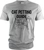 Funny Cat Petting Guide T-Shirt Cat Lover Pet Tee Shirt Cat Person Birthday Gift Wife Mom Shirts