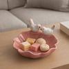 Floral Bird Shaped Pastry Plate Cute Tea Snack Fruit Tray Multi-functional Jewelry Tray  Vanity