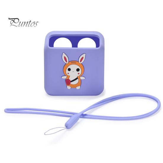 

Защитный чехол для плеера, противоударный защитный мини-детский аудиоплеер, силиконовый чехол с ремешком для защиты от потери фиолетовый