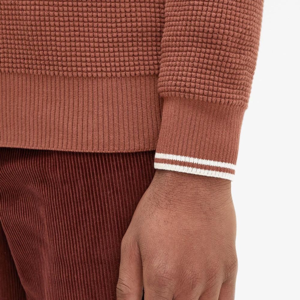 Fred Perry [sharp] Waffle Stitch Knit  S54  Afpm2436507 S54