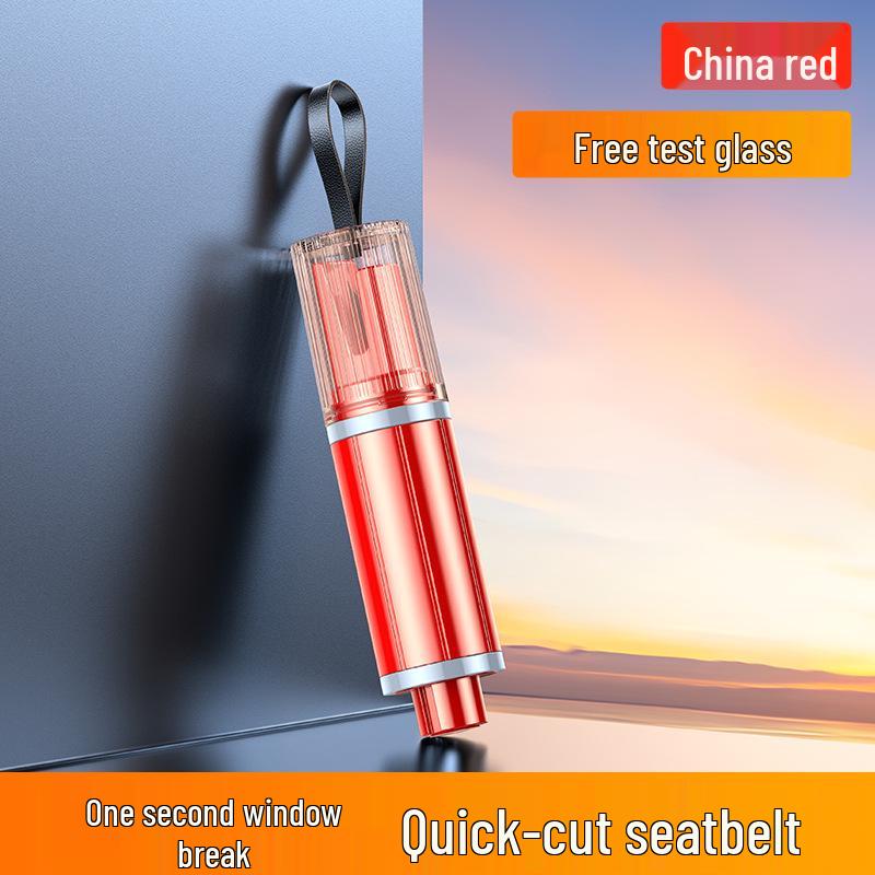 Portable Car Safety Hammer: Emergency Window Breaker & Seatbelt Cutter