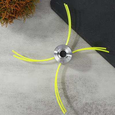 Universal-Trimmerkopf aus Aluminium mit vier Trimmerlinien für Freischneider, Rasentrimmerkopf, Ersatzwerkzeugteil