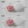 Elegant Rose Shaped Silicone Baking Mold Reusable Rose Shaped Flower Silicone Mold for Cake Baking and Chocolate Making