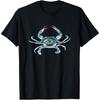 Blue Crab Portrait Cotton Men T Shirt