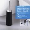 Stainless Steel Toilet Bowl Brush and Holder Deep Cleaning Toilet Cleaning Brush  Bathroom