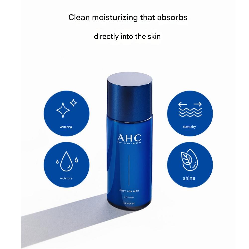 [Geschenk für Männer] AHC Only For Men Hautpflege 2-teilig + Verpackungsbox Set  (Toner 150 ml + Emulsion 150 ml)
