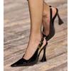 Fashion Luxury Designer Summer Women Sandals Fashion Pointed Toe Singbacks Shoes Ladies Elegant High Heel Stripper Sandalias