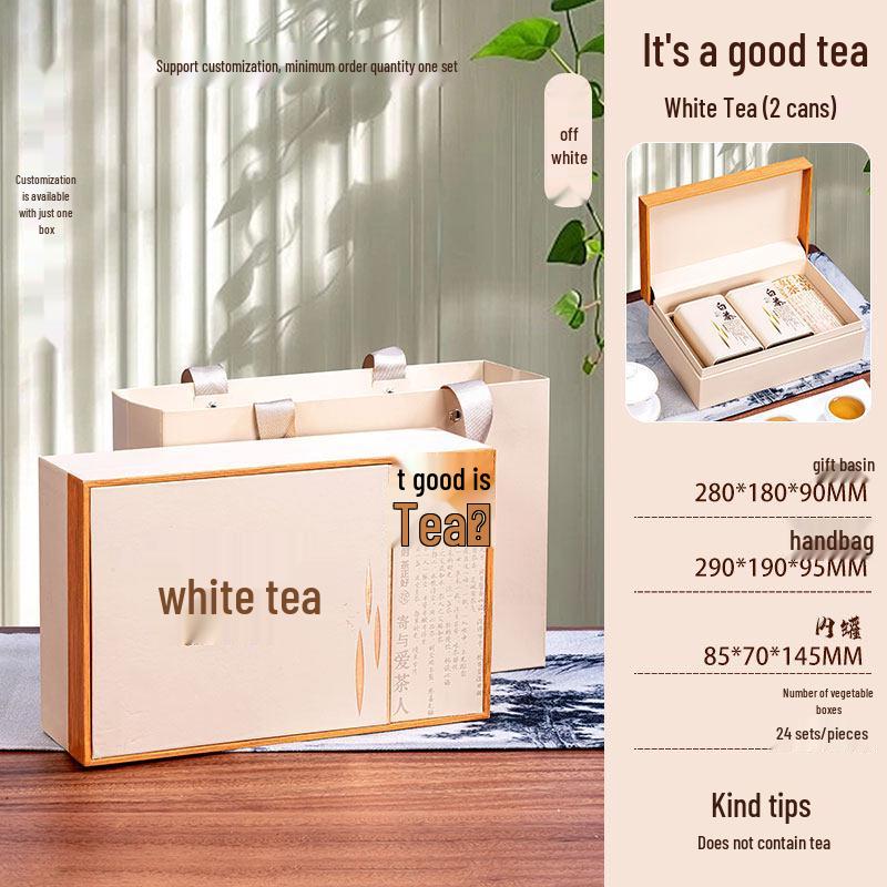 

Golden Bud White Tea Gift Box – Customizable Empty Box for Pre-Qing Longjing Standard