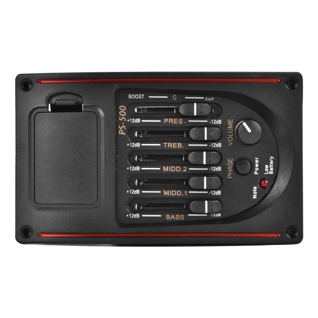 EQ PS 500 5Band Equalizer Digital Tuner Pickup for Acoustic Guitar