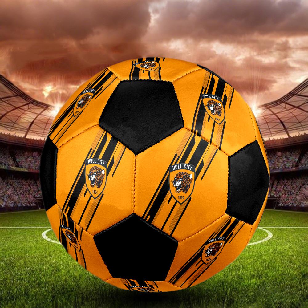 Hull City A.F.C Soccer Ball Colorful All Ages Machine Stitched PVC Competition Ready Durable High-Bounce.SIZE5