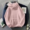 Ladies' Casual And Fashionable Solid Color Long Sleeved Hooded Warm Shirt Loose And Comfortable Hoodie
