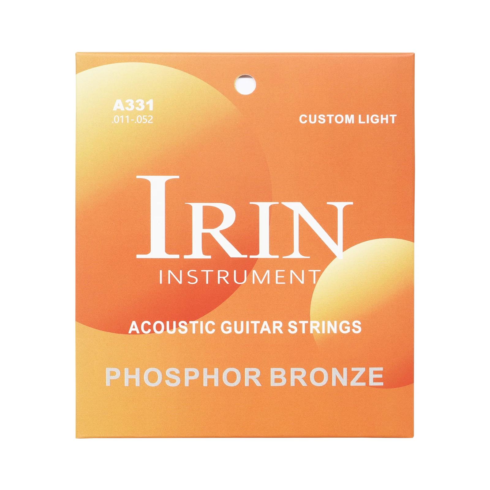 

IRIN A331 Acoustic Guitar Strings High quality Carbon Steel Core Red Copper Winding Antirust Coating Strings Guitar Accessories