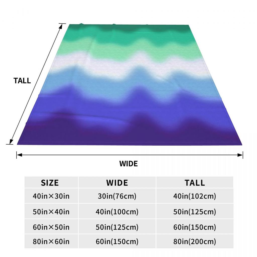 Gay Male Pride Flag  Blanket Soft Warm Flannel Throw Blanket Cover for Bed Living room Picnic Travel Home Sofa